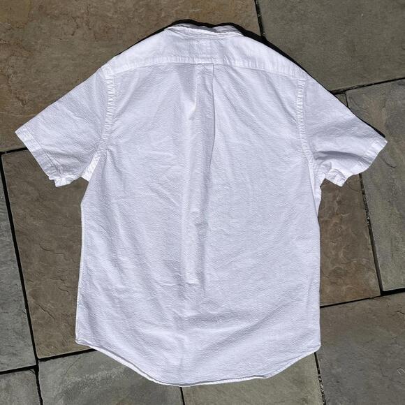 Polo Ralph Lauren White Seersucker Short Sleeve Button Down - Picture 5 of 5